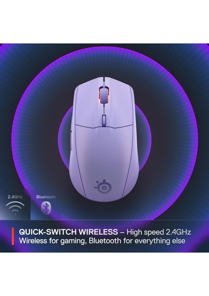Rival 3 Wireless Gen 2 Oyuncu Faresi – 2.4ghz ve Bluetooth Bağlantı – 18.000 Dpi Truemov modelleri