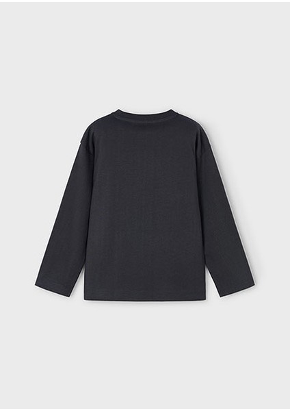 Gri Erkek Çocuk Uzun Kollu Tişört 4080 fırsatları
