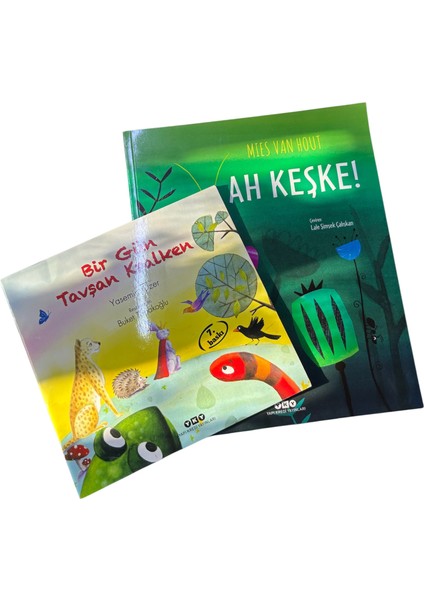 Bir Gün Tavşan Kralken ve Ah Keşke - 2 Adet Yky Yayınları Kitap modelleri