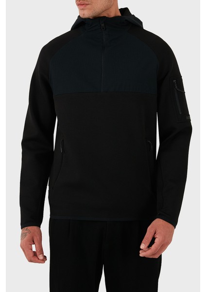 Streç Pamuklu Regular Fit Kapüşonlu Sweat Erkek Sweat 50543921 001 fırsatları