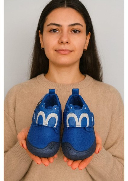 Göz Detaylı Erkek Bebe Panduf Mavi fiyatları