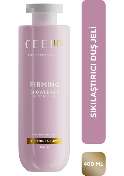 Sıkılaştırıcı Etkili Duş Bakım Jeli Ruscogenin ve Kafein Özlü 400 ml