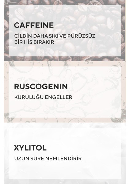 Sıkılaştırıcı Etkili Duş Bakım Jeli Ruscogenin ve Kafein Özlü 400 ml modelleri