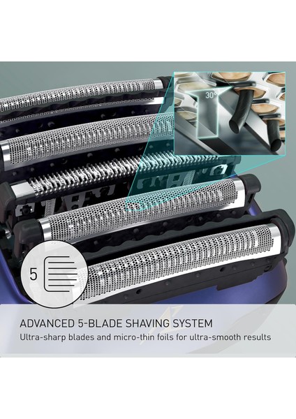 Arc5 Elektrikli Erkek Tıraş Bıçağı ES-ALV6HA (Lacivert)