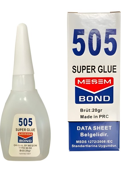 505 Super Glue Süper Hızlı Japon Yapıştırıcı 20 gr (4 Adet)