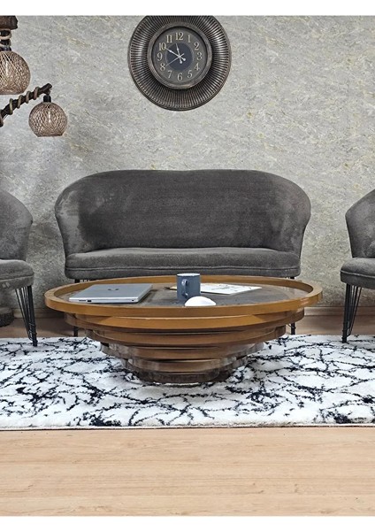 Teddy Takım Siyah Boyalı Telli Ayak Çay Seti Koltuk - Berjer , Balkon, Salon, Ofis Kahverengi Renk 40 x 125 Boyut/ebat fiyatları