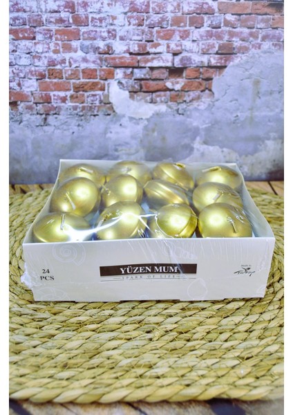 Yüzenen Mum 24 Li Metalik Boya modelleri