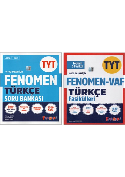Fenomen Türkçe Tyt Soru Bankası + Vaf (2 Kitap)