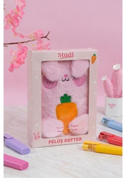 Pelüş ve Eğlenceli Defter - Tavşan Figürlü indirimleri