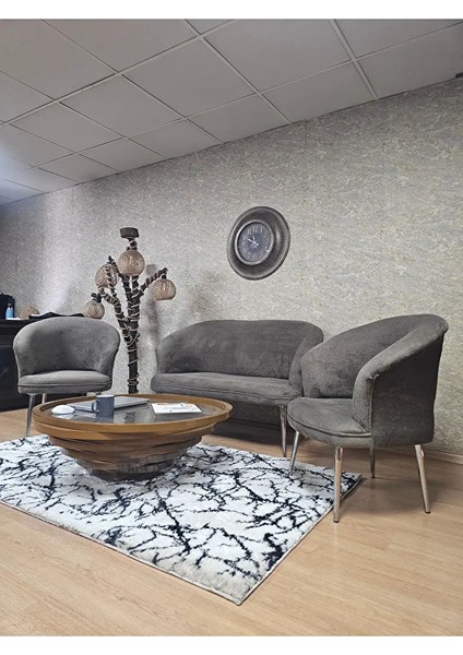 Teddy Takım Krom Kaplama Sivriltme Ayak Çay Seti Koltuk - Berjer , Balkon, Salon, Ofis Kahverengi Renk 40 x 125 Boyut/ebat fırsatları