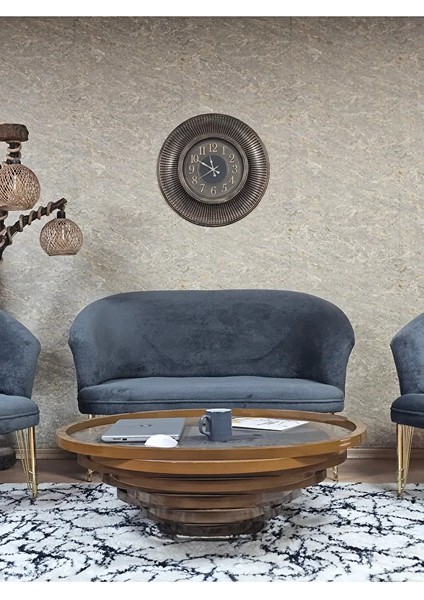 Teddy Takım Gold Kaplama Telli Ayak Çay Seti Koltuk - Berjer , Balkon, Salon, Ofis Füme Renk 40 x 125 Boyut/ebat fiyatları