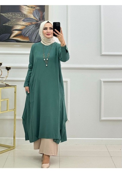 Kadın Tesettür Tunik, Ithal Ayrobin Kumaş