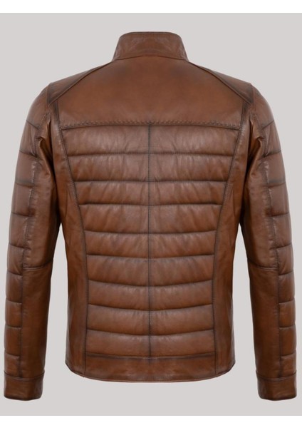 Hakiki Kuzu Derisi Kahverengi Erkek Deri Mont Komple Işlemeli 4cepli Deri Ceket fiyatları