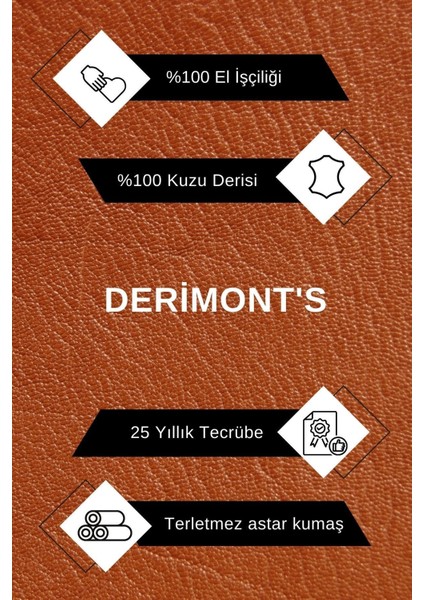 Hakiki Kuzu Derisi Kahverengi Erkek Deri Mont Komple Işlemeli 4cepli Deri Ceket fırsatları