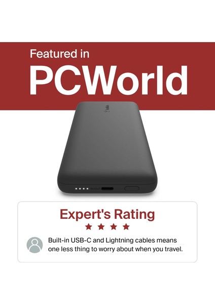 Boostcharge Plus 10000 Mah Kapasiteli Taşınabilir Powerbank, Mfi Sertifikalı 2 Adet Usb-C Kab indirimleri