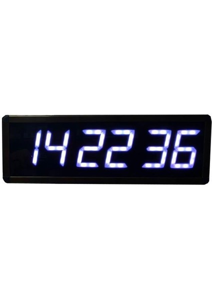 Wifi Senkronize Saniyeli Dijital LED Duvar ve Masa Saati – Otomatik Internet Saat Ayarlı, Beyaz Led, 15X50 cm fiyatları