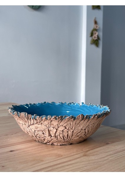 Doğanın Izleri Serisi El Yapımı Seramik Kase