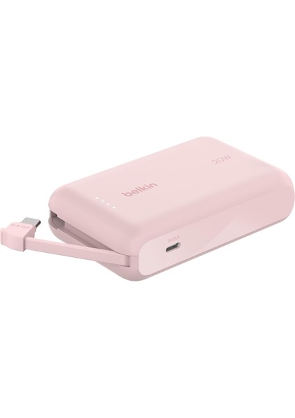 Boostcharge Power Bank, Entegre Kablolu Taşınabilir Şarj Cihazı 10K Pd 20W - Usb-C Güç Dağıtı