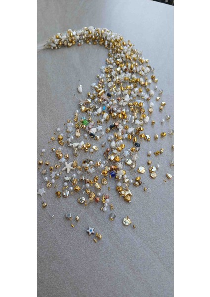 12 Adet Karışık Saç Boncuğu