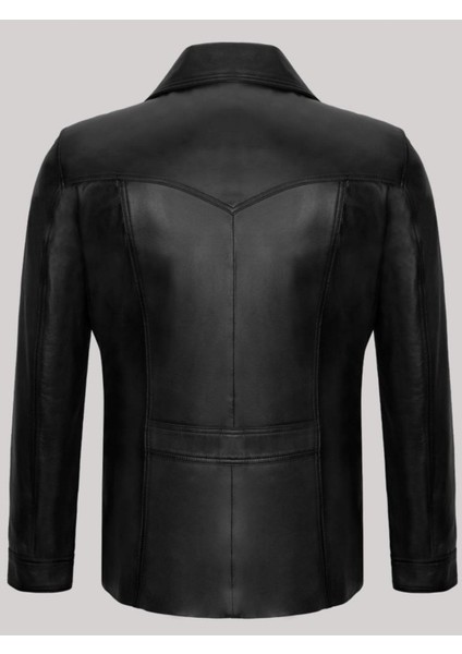 Hakiki Kuzu Derisi Siyah Erkek Deri Mont Blazer Cepli Deri Ceket fiyatları