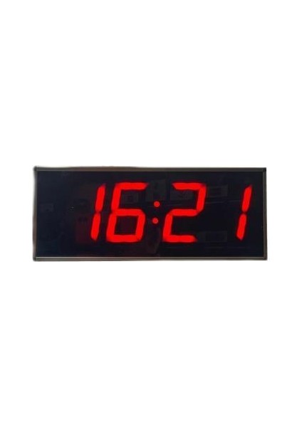 Wifi Senkronize Dijital LED Duvar ve Masa Saat Derece – Otomatik Internet Saat Ayarlı, Kırmızı Led, 15X37 cm fiyatları