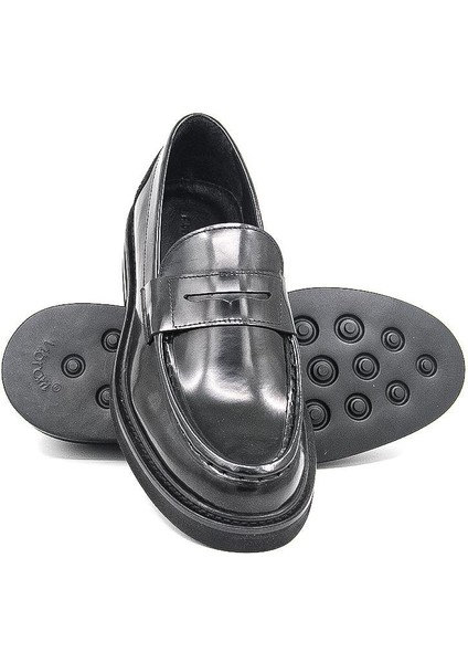 101 6km 4528 Erkek Klasik Ayakkabı - Siyah Rugan fırsatları