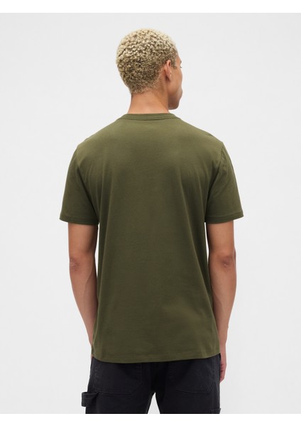 Erkek Yeşil Everyday Soft Gap Mini Logo T-Shirt fırsatları