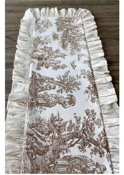 Fransız Soylusu Fırfırlı Vintage Yeşil Runner fiyatları