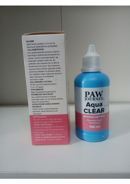 Akvaryum Berraklaştırıcı 100 ml 2 ADET