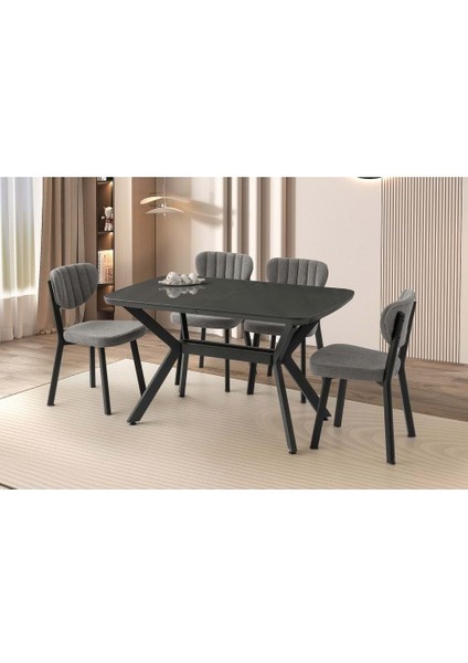 Mobilgen (Sadece Masa) Koyu Gri 130+30 Anka HG Açılabilir Masa