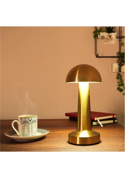 Şarjlı Dokunmatik Mantar Masa Lambası