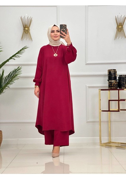 Kadın Tesettür 2'li Takım Tunikli & Pantolonlu