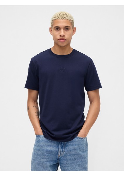 Erkek Lacivert Everyday Soft Gap Mini Logo T-Shirt