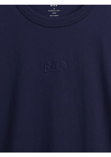 Erkek Lacivert Everyday Soft Gap Mini Logo T-Shirt modelleri