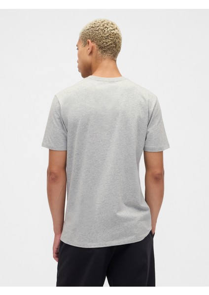 Erkek Gri Everyday Soft Gap Mini Logo T-Shirt fırsatları