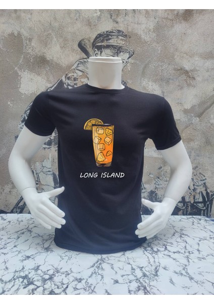 Long Island Kokteyl Basıc T-Shırt