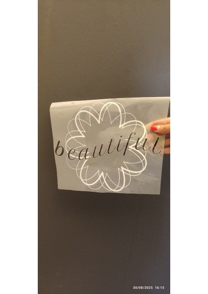 Ütü Ile Yapışan Beyaz Çiçek Transfer Baskı Arma 25X20 cm fiyatları