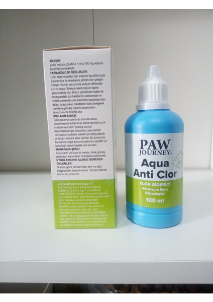 Akvaryum Klor Giderici 100 ml 2 ADET fiyatları