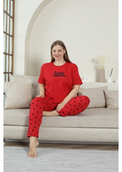 Büyük Beden Kadın Penye Pijama Takım fırsatları