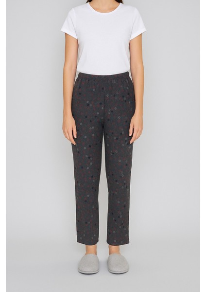 Kışlık Pijama Tek Alt Ev Giyim