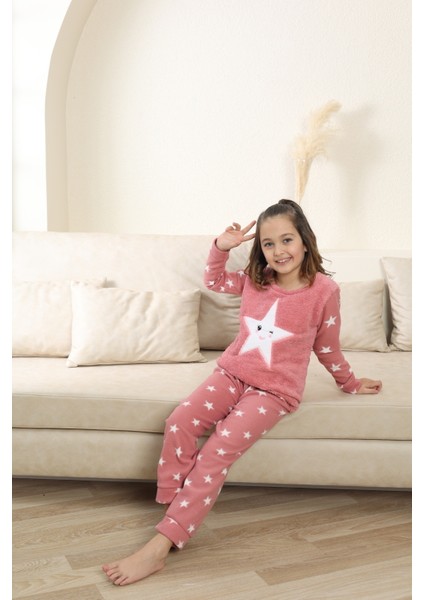 Kışlık Polar Yıldızlı Çocuk Pijama Takım fırsatları