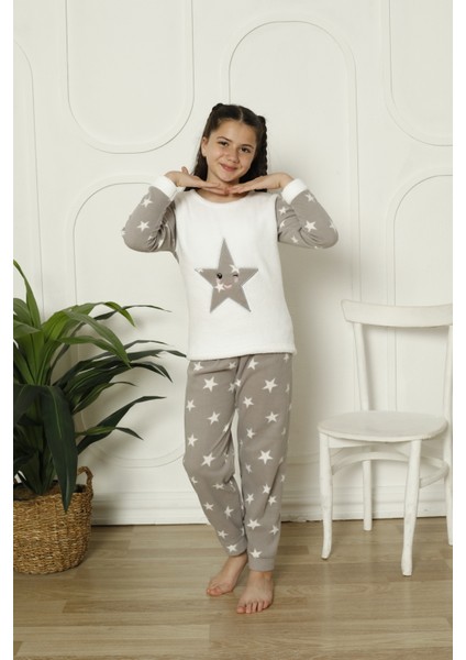 Kışlık Polar Yıldızlı Çocuk Pijama Takım fiyatları