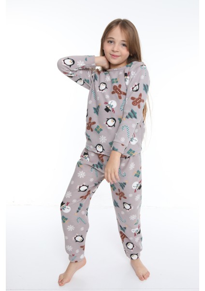 Çocuk Tıraşlı Polar Kalın Ev Tipi Pijama Takımı | 5,6,7,8,9,10 Yaş fiyatları