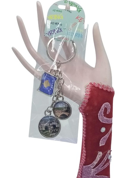 Kosova Üçlü Epoksi Metal Çift Taraflı Damla Anahtarlık Kosovo fiyatları