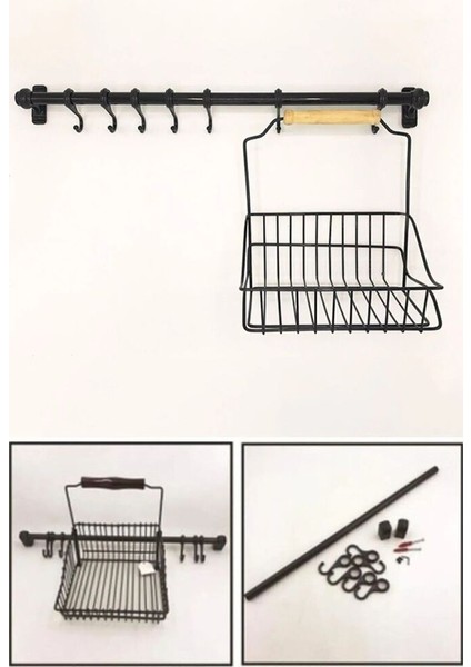 Siyah Retro Sepet ve Askılık modelleri