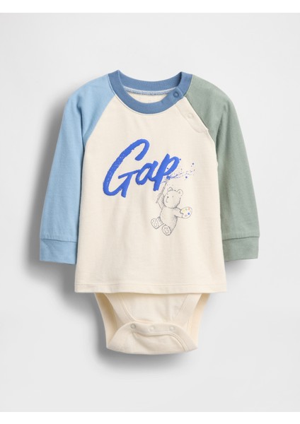 Bebek Mavi Shirt Bodysuit