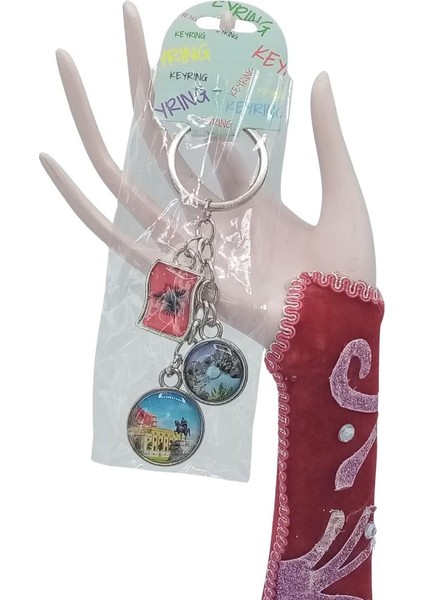 Arnavutluk Üçlü Epoksi Metal Çift Taraflı Damla Anahtarlık Albania fiyatları