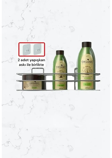 Yapışkanlı Mutfak ve Banyo Düzenleyici Raf /banyo Aksesuar Şampuanlık Duşakabin Rafı Mutfak Rafı