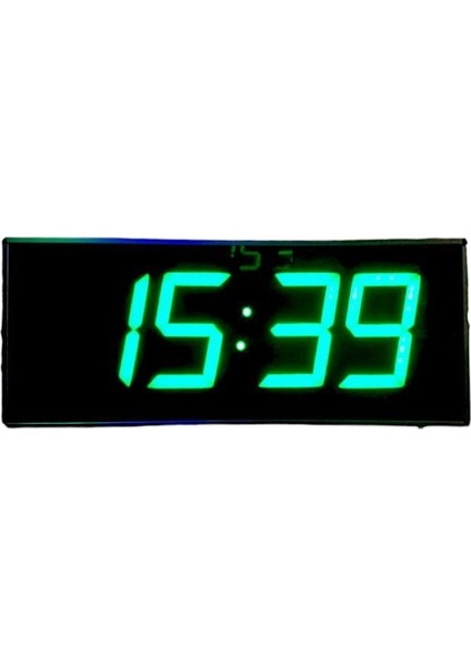 Wifi Senkronize Dijital LED Duvar ve Masa Saat Derece – Otomatik Internet Saat Ayarlı, Yeşil Led, 16X40 cm fiyatları