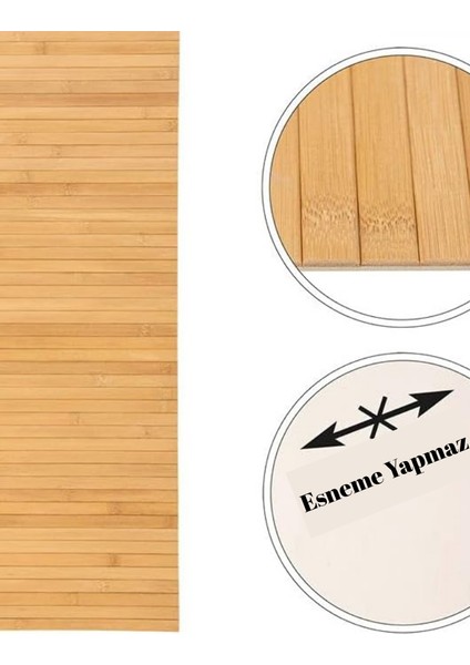 70 x 45 cm Bambu Banyo Paspası • Yıkanabilir Bambu Paspas • Bambu Yolluk Banyo • %100 Bambu indirimleri